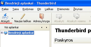 E-mail setup MS OUTLOOK MOZILLA THUNDERBIRD 2